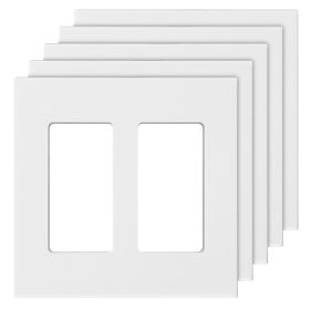 Rocker Light Switch Wall Plates, 2-Gang Decorative Outlet Covers