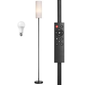 Dimmable Floor Lamp, Stepless Adjustable Colors, Modern Standing Lamp with Remote Control, Foot Switch & APP Control, Tall Floor Lamp for Living