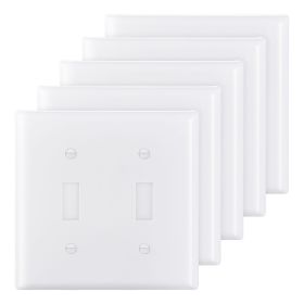Toggle Light Switch Wall Plates, 2-Gang Switch Electrical Outlet Covers