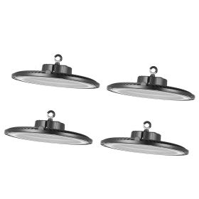4 Pack LED High Bay Lights, 5000K 250W 36000LM Super Bright UFO LED Warehouse Shop Lights, IP65 Waterproof