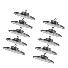 10 Pack LED High Bay Lights, 5000K 200W 30000LM Super Bright UFO LED Warehouse Shop Lights, IP65 Waterproof