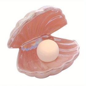 1 Pack, Net Celebrity Creative Nordic Style Dream Shell Light, Button Battery Night Light Bedroom Bedside Pearl Lamp (Items: Shell Lamp (pink) / 1 Pack)